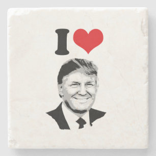 Jag älskar Donald Trump Underlägg Sten