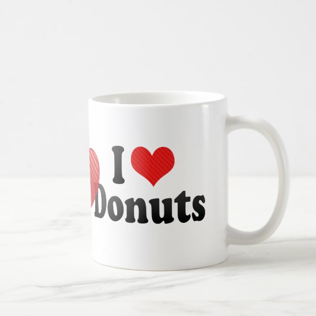 Jag älskar Donuts Kaffemugg (Höger)