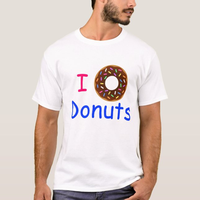 Jag älskar DonutsT-tröja T Shirt (Framsida)