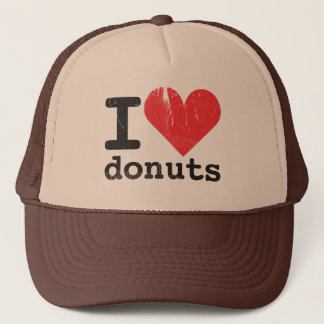 Jag älskar donutstruckerkepsen truckerkeps