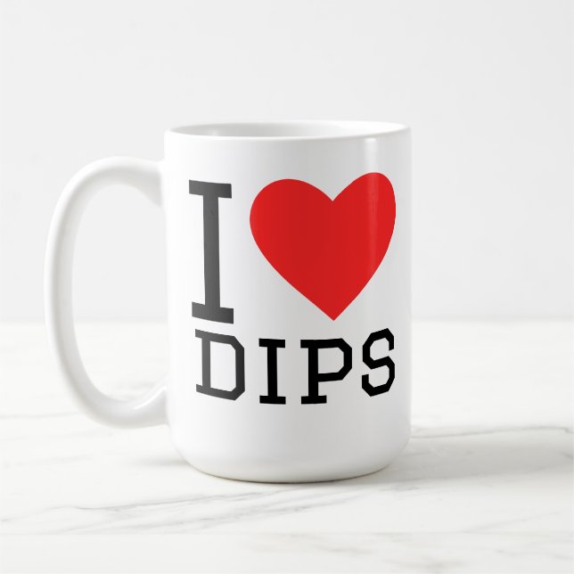 Jag älskar dopp  kaffemugg (Vänster)
