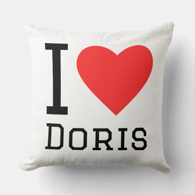 Jag älskar doris kudde (Framsida)