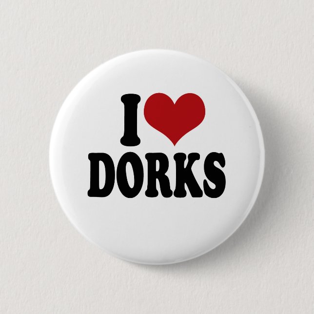 Jag älskar dorks knapp (Framsida)