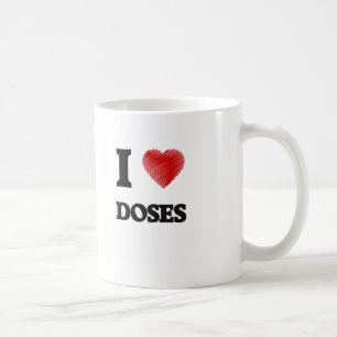 Jag älskar doser kaffemugg