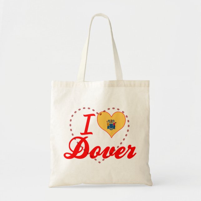 Jag älskar Dover som är ny - jerseyen Tygkasse (Framsidan)