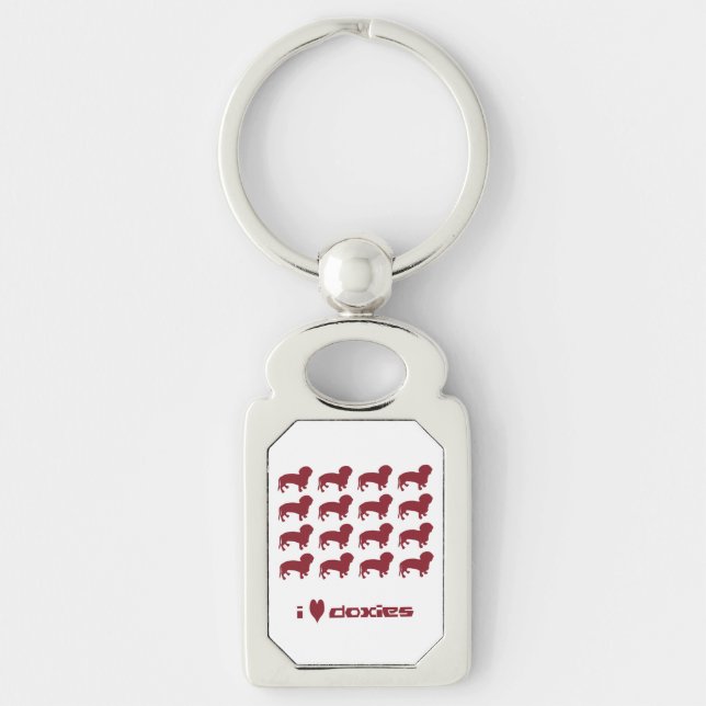 Jag älskar Doxies Nyckelring (Framsidan)