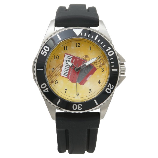Jag älskar dragspelsmusik armbandsur (Framsida)