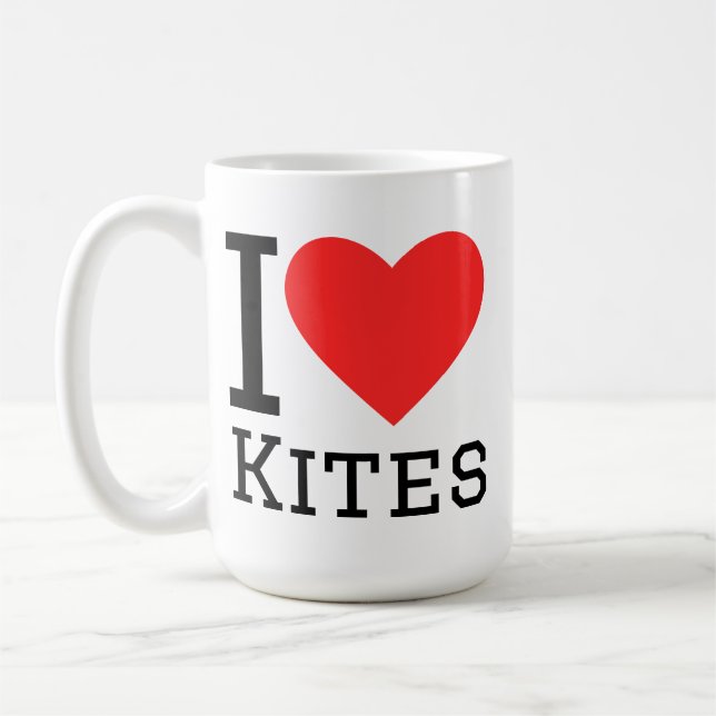 Jag älskar drakar kaffemugg (Vänster)