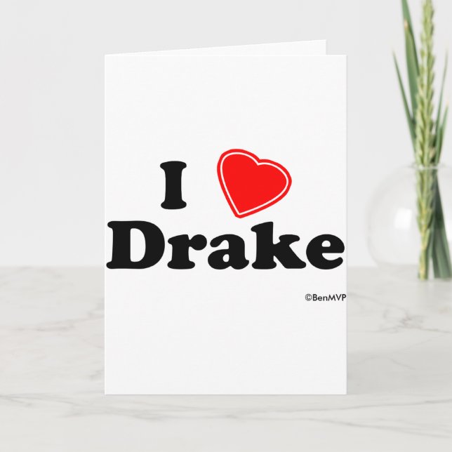 Jag älskar Drake T Shirt  Kort (Framsida)