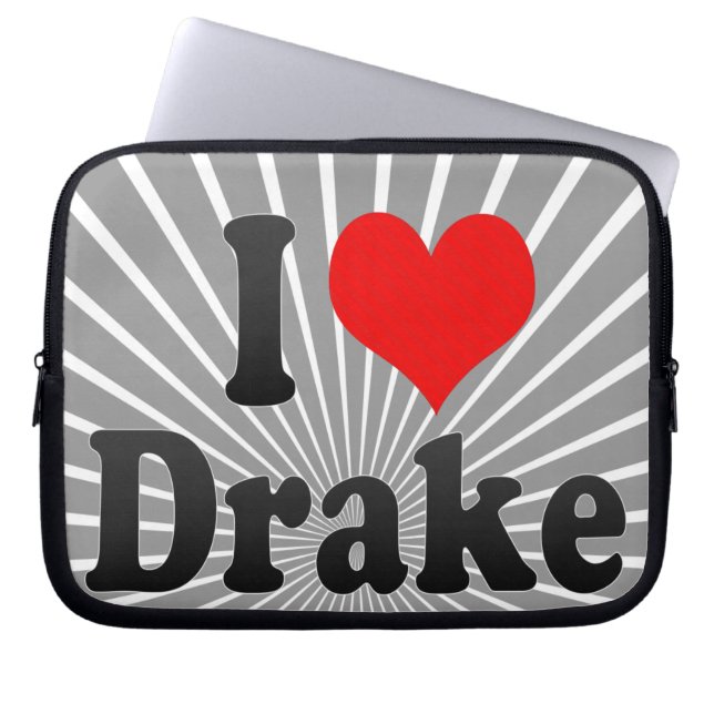 Jag älskar draken laptop sleeve (Framsidan)