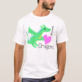 Jag älskar draket-skjortan som jag älskar tee shirt