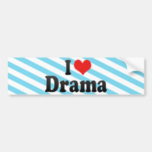 Jag älskar drama bildekal