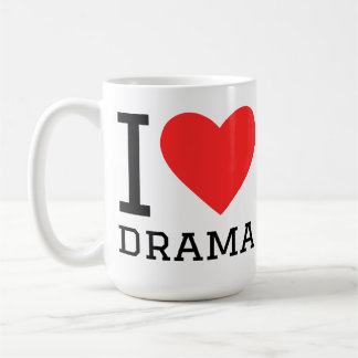 Jag älskar drama kaffemugg