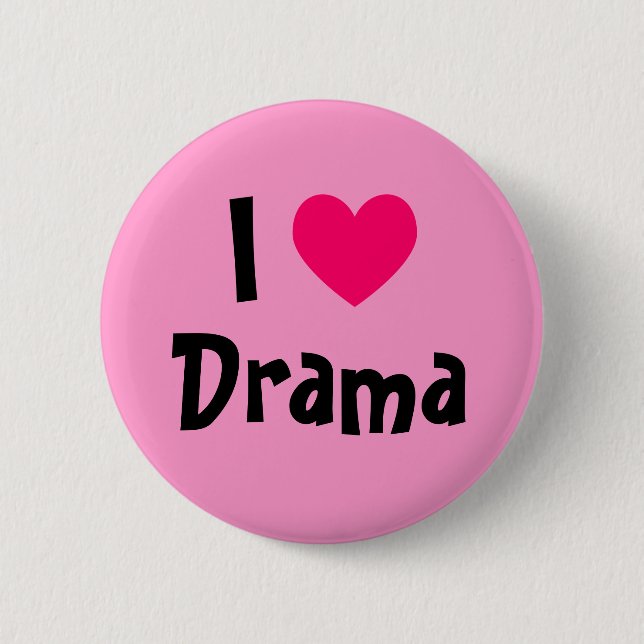 Jag älskar drama knapp (Framsida)
