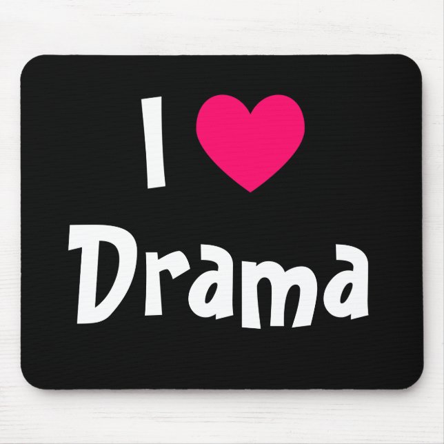 Jag älskar drama musmatta (Framsidan)