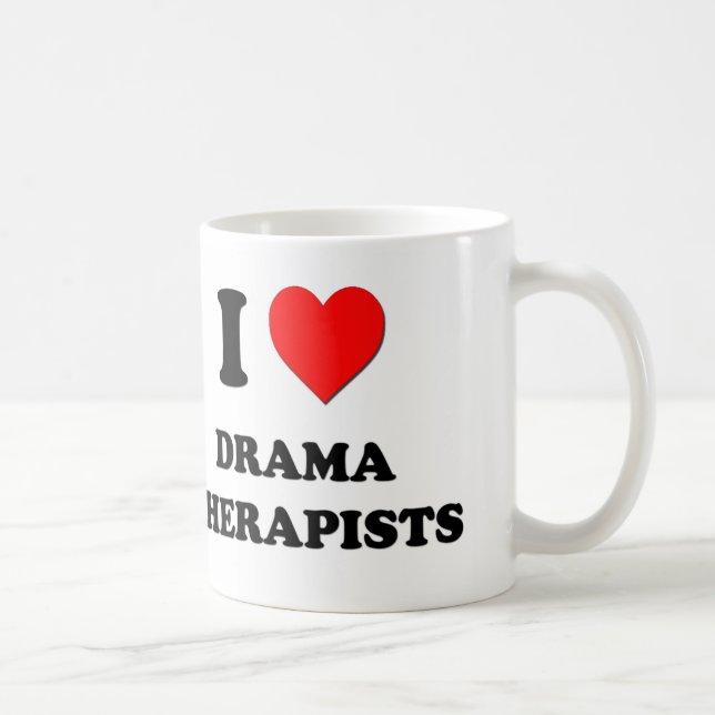 Jag älskar dramaterapeuter kaffemugg (Höger)