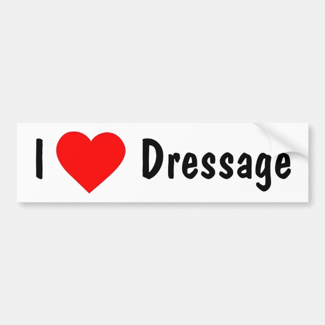 Jag älskar Dressage Bildekal (Framsidan)