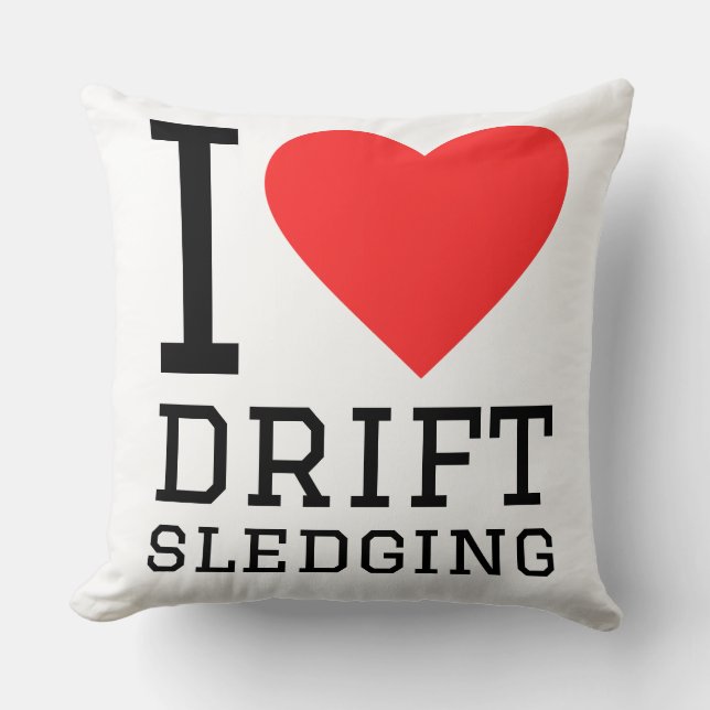 Jag älskar driftslädföring kudde (Framsida)