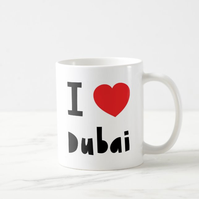 Jag älskar Dubai Kaffemugg (Höger)