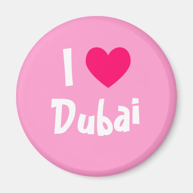 Jag älskar Dubai Magnet (Framsidan)