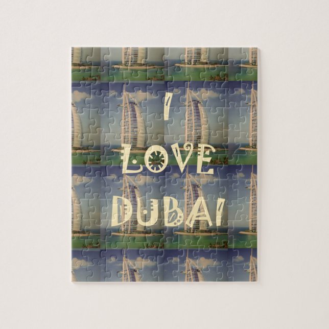 Jag älskar Dubai Pussel (Vertikal)