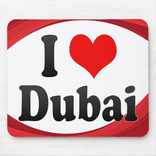 Jag älskar Dubai, United Arab Emirates Musmatta (Framsidan)