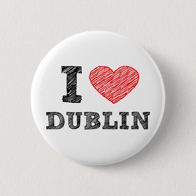 Jag älskar Dublin Knapp (Framsida)