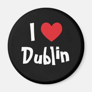 Jag älskar Dublin Magnet