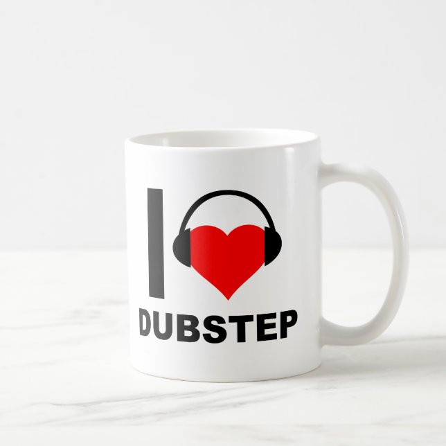 Jag älskar Dubstep Rolig Mugg (Höger)