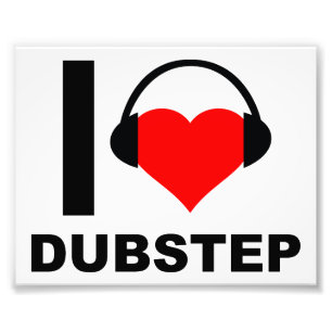 Jag älskar Dubstep Rolig Poster