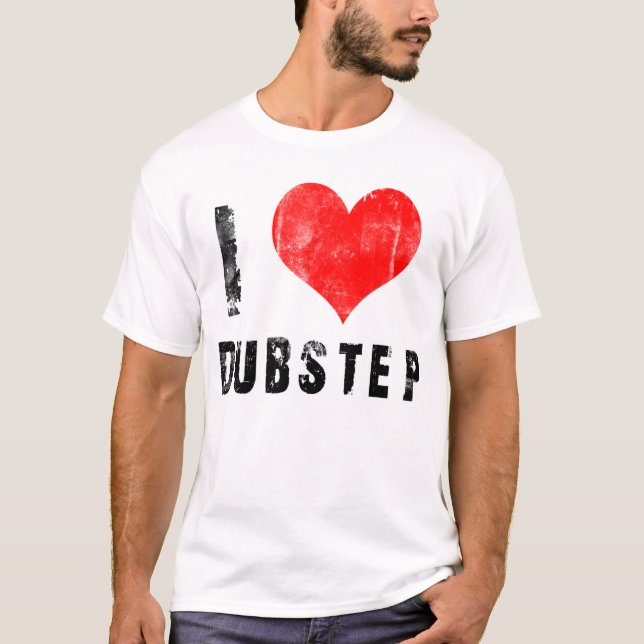 Jag älskar Dubstep T-shirt (Framsida)
