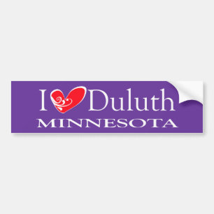 Jag älskar Duluth Minnesota Bildekal