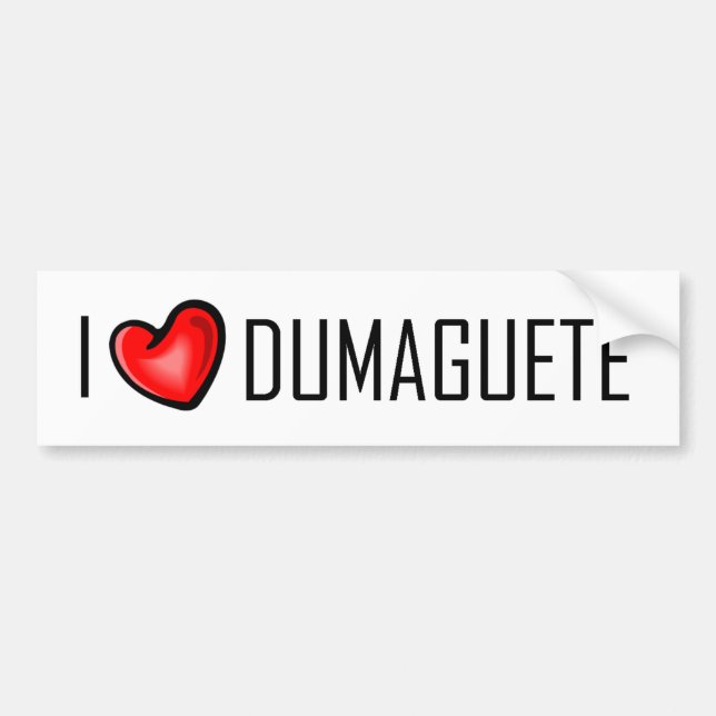 JAG ÄLSKAR DUMAGUETE BILDEKAL (Framsidan)