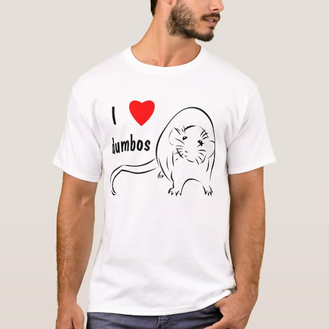 Jag älskar Dumbos T Shirt (Framsida)