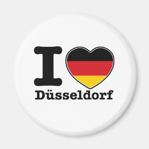 Jag älskar Dusseldorf Magnet