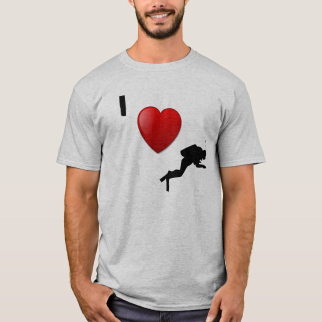 JAG ÄLSKAR DYKAT-TRÖJA TEE SHIRT (Framsida)