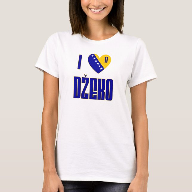 Jag älskar Dzeko T-shirt (Framsida)