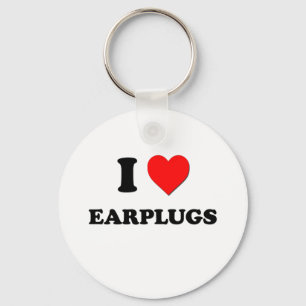 Jag älskar Earplugs Nyckelring