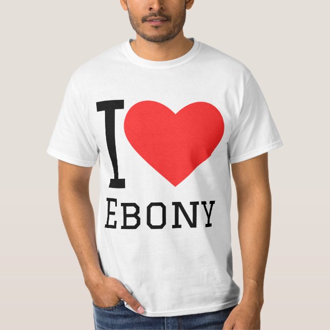 Jag älskar ebenholts t shirt (Framsida)