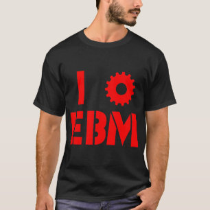 Jag ÄLSKAR EBM Röd T Shirt