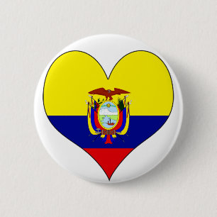 Jag älskar Ecuador Knapp