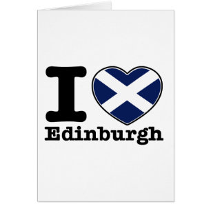 Jag älskar Edinburgh Hälsningskort