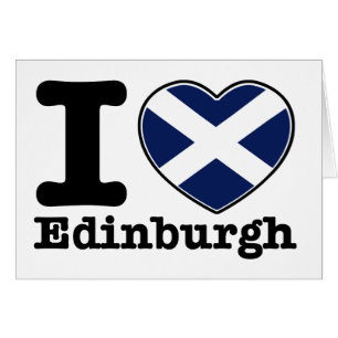 Jag älskar Edinburgh Hälsningskort