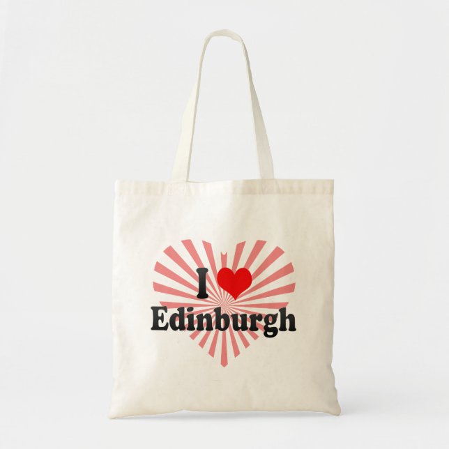 Jag älskar Edinburgh, United Kingdom Tygkasse (Framsidan)
