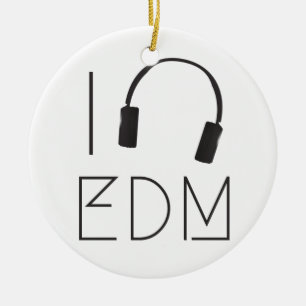 Jag älskar EDM Julgransprydnad Keramik