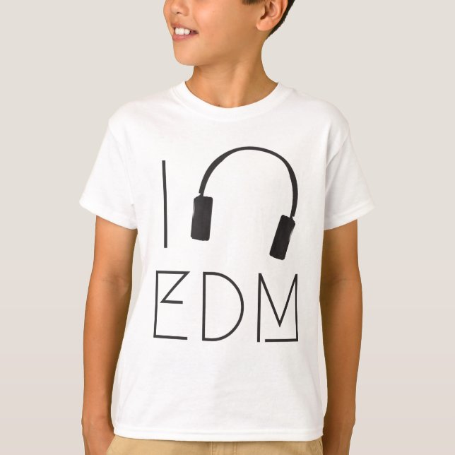 Jag älskar EDM T-shirt (Framsida)