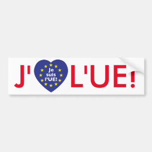 Jag älskar EG! Bildekal i French.