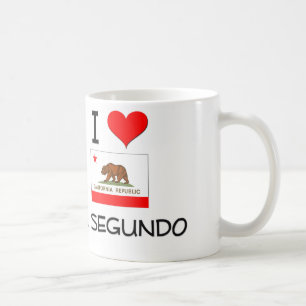 Jag älskar EL SEGUNDO Kalifornien Kaffemugg
