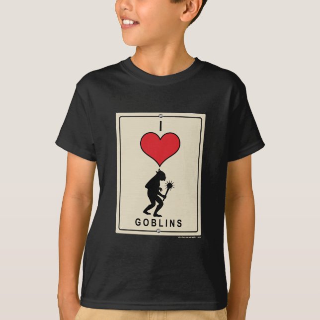 Jag älskar elakt troll tee shirt (Framsida)