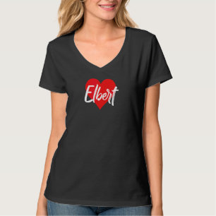Jag älskar Elbert förnamn kärlek hjärta T Shirt